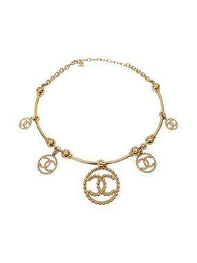 Chanel Choker Necklace Gold